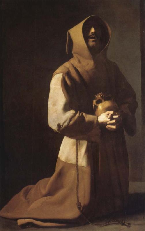 Francisco de Zurbaran St. Franciscus in meditation oil painting image